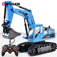 Owllade RC Xe Ô Tô Điều Khiển Từ Xa Hợp Kim Máy Xúc Đồ Chơi Cho Trẻ Em Quà Tặng Sinh Nhật RC Máy Xúc JTR-20524 3T
