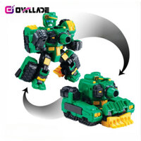 Owllade Transformers Robot Đồ chơi ô tô Optimus Prime One Quà tặng sinh nhật cho trẻ em Bé trai màu xanh lá cây KLWWJ-0808-TKZW TKBH