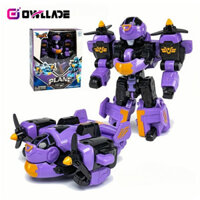 Owllade Transformers Robot Đồ chơi ô tô Optimus Prime One Quà tặng sinh nhật cho trẻ em Bé trai màu tím KLWWJ-0808-JSZJ