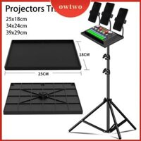 OWTWO 1Pcs Card âm thanh Khay máy chiếu Đen Bộ chuyển đổi vít 1/4in Giá đỡ ba chân Bền S/M/L Giá đỡ nền tảng
