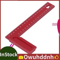 Owuhddnh Positioning Carpenter Aluminium Alloy Clear Scale L Ruler Tool For