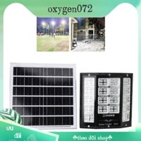 Oxygen072 Chạy Bằng Năng Lượng Mặt Trời Đèn Đường 3.2V 100W Đèn Chống Nước 12000MAh Pin 15W 6V Bảng Điều Khiển Polysilicon 72 Chiếc hạt LED Cho Sân Vườn Bãi Đậu Xe