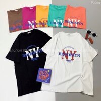 [P0029]🌈 Áo thun áo phông unisex NY BROOKLYN (Có sẵn/ảnh thật) GIẢM SOC FREE Ship