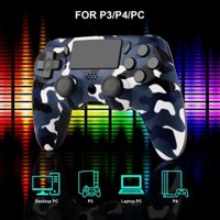 P47 Bộ Điều Khiển Bluetooth Rung Kép Tay Cầm Chơi Game Không Dây Cho PS4 Playstation 4 Máy Chơi Game PS3 PC Thắng 7 8 10