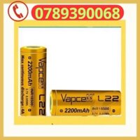 [P64] Pin sạc 18500 Vapcell L22 dung lượng 2200mah xã liên tục 4A