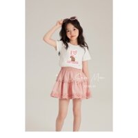 P673 Set bộ áo chân váy bé gái hoạ tiết Capy Bara siêu hot