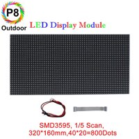 P8 Normal Outdoor Series LED Module, LED Board Full RGB Digital Pixel Matrix Board with 800 dots, 1/4 Scan, 5000 Nits Brightness for Outdoor Displa...