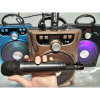 [P9007] Loa karaoke bluetooth xách tay di động + 1 Mic không dây chính hãng hút âm tốt PD92