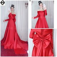 PA Đầm maxi mặc cưới nhẹ nhàng được 2 kiểu có đuôi dài TRIPBLE TD RES - size S/M/L - MS172Y