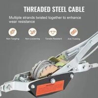 Pa lăng lắc tay , tời cứu hộ chằng buộc hàng , cáp dài 1,5m , tải trọng 1-2 tấn