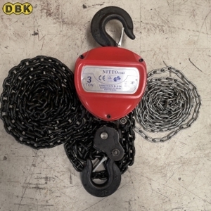 Pa lăng xích kéo tay 3 mét Nitto 30VP5, 3 tấn