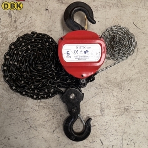 Pa lăng xích kéo tay nitto 5 tấn 3 mét