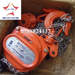 Pa lăng xích kéo tay Nitto 50VP5 (5 tấn 3 mét)