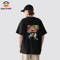 Pa paul frank / Big Mouth Monkey Cotton Nguyên Chất Dạo Phố Áo Thun Tay Ngắn Re