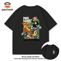 Pa paul frank / Big Mouth Monkey Cotton Nguyên Chất Áo Thun Nam Bé Trai Tay Ngắn Hàng Có Sẵn