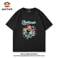 Pa paul frank / Big Mouth Monkey Cotton Nguyên Chất Dạo Phố In Hình Áo Thun Tay Ngắn Hàng Có Sẵn