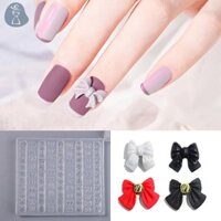 [Paandab] Móng Tay Nghệ Thuật Khuôn Silicon Mềm Sanrio Hello Kitty Nơ Khuôn 3d Silicon Khắc Hoạt Hình Bản Mẫu Móng Tay Phụ Kiện Cho Salon JOO
