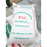 PAC Việt Trì bao 25kg, hoá chất keo tụ, làm trong nước