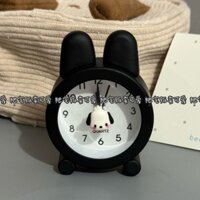 Pacha dog compact mini alarm clock bedside cute cartoon personalized alarm clock wake up clock simple creative