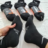 Pack 3 đôi tất thể thao Nike cổ trung Drifit đen - Free ship + Quà tặng từ TatsTats.vn