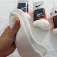 Pack 3 đôi tất thể thao Nike DRI FIT cao cổ trắng (hàng xuất khẩu )