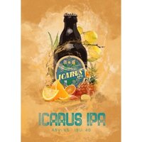 Pack 6 chai bia Icarus IPA