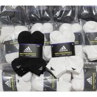 (Pack 6 Đôi Chính Hãng )Tất thể thao nam nữ Adi.das cổ thấp , cổ  lười Trắng Đen Xám