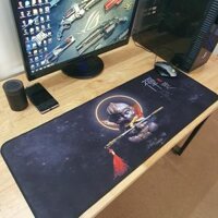 Pad chuột cỡ lớn lót bàn phím, miếng lót chuột, bàn di siêu mượt trải bàn kích thước lớn - Hàng chính hãng - 80x30 cm - Tôn Ngộ Không