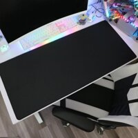 Pad chuột cỡ lớn lót bàn phím, miếng lót chuột, bàn di siêu mượt trải bàn kích thước lớn - Hàng chính hãng - 80x30 cm - FULL ĐEN
