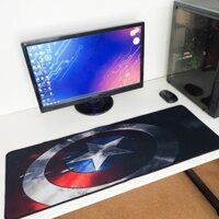 Pad chuột cỡ lớn lót bàn phím, miếng lót chuột, bàn di siêu mượt trải bàn kích thước lớn - Hàng chính hãng - 80x30 cm - Khiên Captain