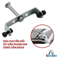 Pad chuyển đổi lỗ gắn phanh má sang gắn gác baga cho xe đạp thể thao