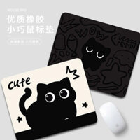 pad control otaku Đệm chuột mèo đen đơn giản, đệm bàn phím máy tính gia dụng cho nam nữ văn phòng dễ thương sáng tạo, đệm mặt bàn học sinh vui nhộn