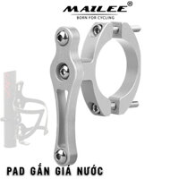 Pad gắn giá đỡ bình nước xe đạp chất liệu Nhôm lắp đặt ngang dọc cho đường kính 19-44mm - Mai Lee - Màu bạc