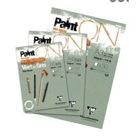 Paint on grey green 250gsm A4, Sổ vẽ Clairefontaine Paint On giấy màu grey green, VAT - COLORMATE