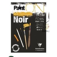 Paint on noir 250gsm A4, sổ vẽ Clairefontaine giấy đen - TẠP HÓA KR