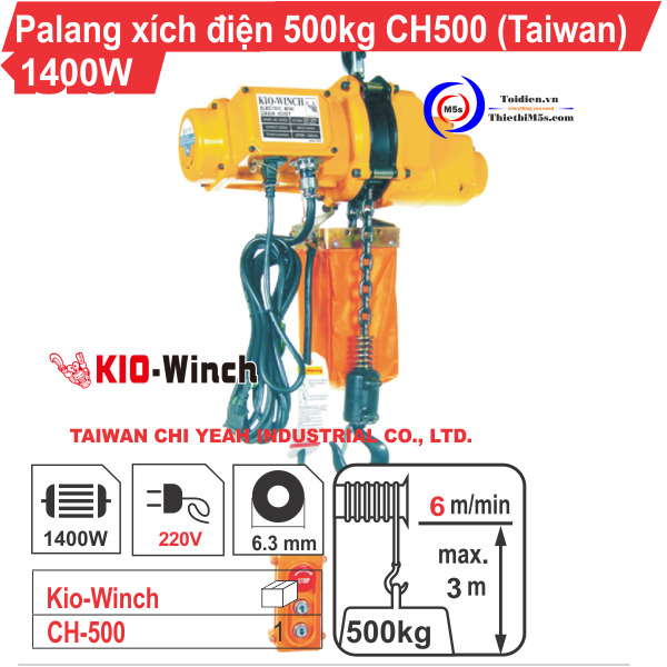 Palang xích điện Kio CH-500
