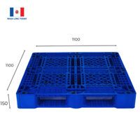 Pallet liền khối Nhựa Long Thành PL09-LK L1100 x W1100 x H150 mm ± 2%