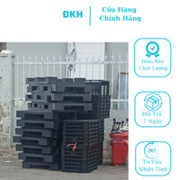Pallet nhựa 60x60x10 cm màu đen, rẻ
