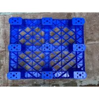 Pallet Nhựa Chân Cốc 100x80x14cm, Pallet Nhựa Kê Hàng, Pallet Nhựa Cũ