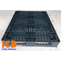 Pallet nhựa cũ đen KT: 1200x1000x150mm