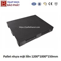 Pallet nhựa cũ mặt liền (1000*1200*150 mm)