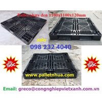 Pallet nhựa đen 1100x1100x120mm