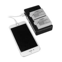 Palo LP-E8-C USB Rechargeable Battery Charger Mobile Phone Power Bank for Canon LP-E8 DSLR Camera Battery with LED Indic