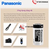 Panasonic CR123A Cr17345 Đồng Hồ Xăng Đồng Hồ Nước Đồng Hồ Đo Điện Dụng Cụ Máy Ảnh Máy Ảnh Pin Lithium 3V