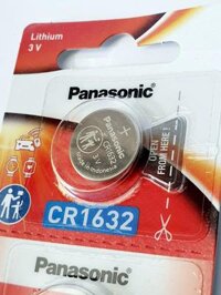 Panasonic VN nhập khẩu Pin Cúc Áo Panasonic CR1632 3V Lithium dùng cho đồng hồ, thiết bị điện tử... - 1 Viên, 1 Viên