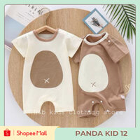 [Panda Kid], Bộ đồ body suit cho bé trai và bé gái, Đồ đi chơi cho bé Embe Panda, PD12