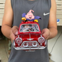 [PANDASTORE] Mô Hình DragonBall Satan lái oto chở Majin buu - Cao 12cm - rộng 9,5cm , nặng 500gram - Figure DragonBall -