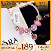 Pandora Bracelet Red Heart Love Chain Set Bride Wife Gift A3 as68 3tjR