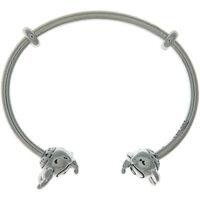 Pandora Disney mở Bangle trong sterling bạc với Silicone stoppers và Mickey & Minnie hoán đổi cho nhau end999999999999999999999999999999999999999999999999999999999999