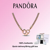 Pandora ROSE GOLD Pandora Moments Studded Chain Vòng cổ